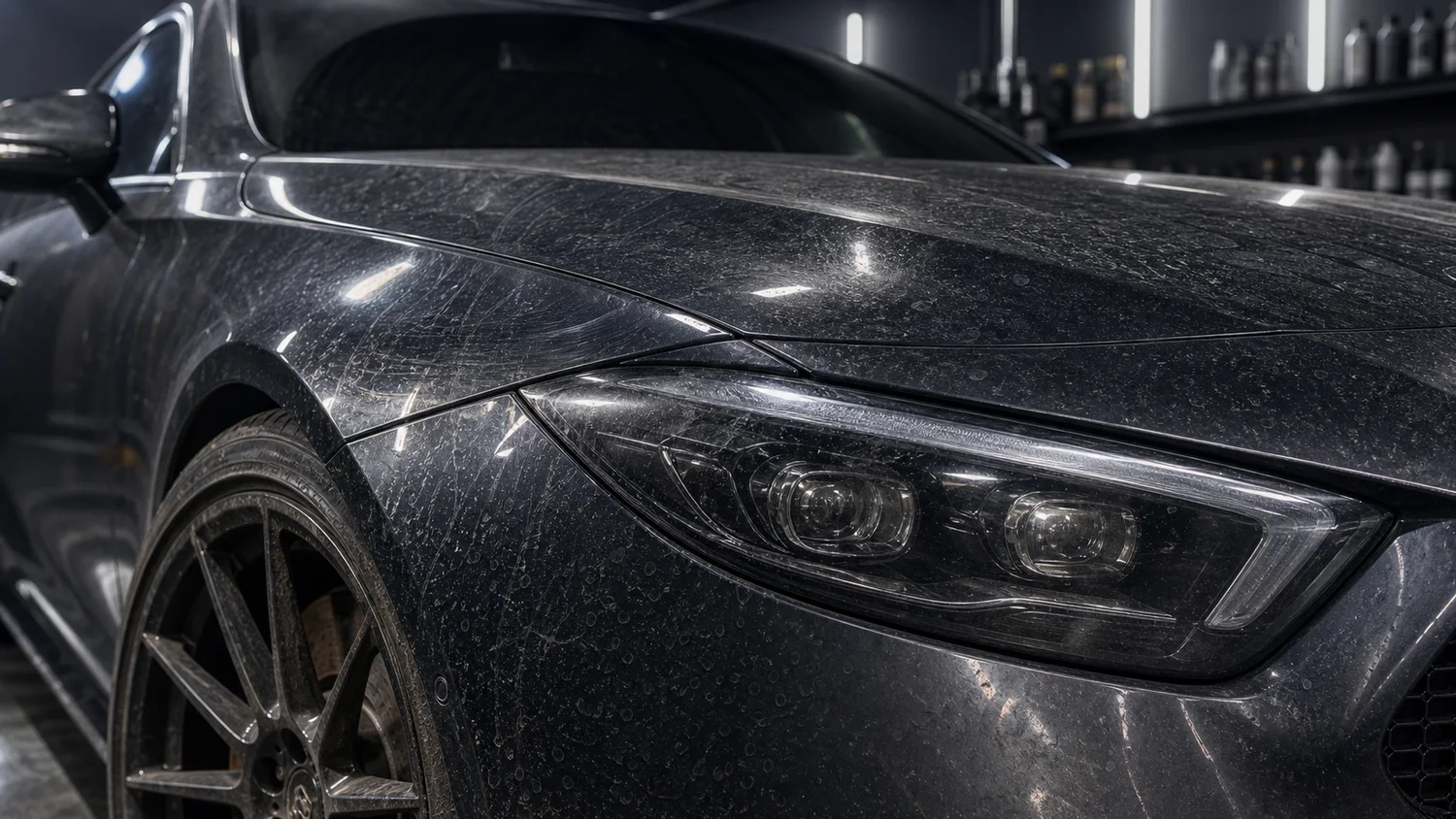 Lakier auta przed detailingiem